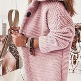 Women's Hooded Button Knit Cardigan