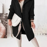 Women's Hooded Button Knit Cardigan