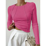 Ladies’ Ribbed Long Sleeve Top