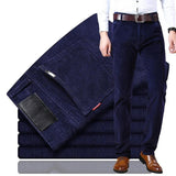 Classic Straight-Fit Corduroy Trousers for Men