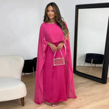 Women's Belted Kaftan Maxi Dress