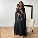 Women's Belted Kaftan Maxi Dress