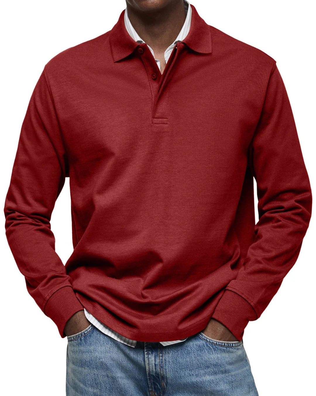 Men’s Long Sleeve Polo Shirt