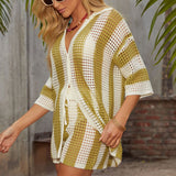 Ladies’ Striped Two-Piece Set