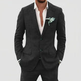 Men's Two-Piece Notch Lapel Suit Set