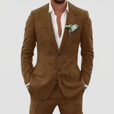 Men's Two-Piece Notch Lapel Suit Set