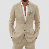 Men's Two-Piece Notch Lapel Suit Set