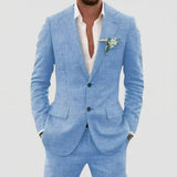 Men's Two-Piece Notch Lapel Suit Set