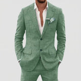 Men's Two-Piece Notch Lapel Suit Set
