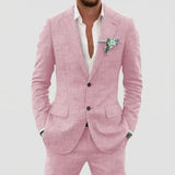 Men's Two-Piece Notch Lapel Suit Set