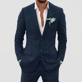 Men's Two-Piece Notch Lapel Suit Set
