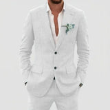 Men's Two-Piece Notch Lapel Suit Set