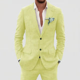 Men's Two-Piece Notch Lapel Suit Set