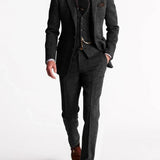 Men's Three-Piece Tailored Suit Set