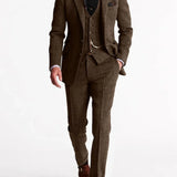 Men's Three-Piece Tailored Suit Set