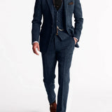 Men's Three-Piece Tailored Suit Set