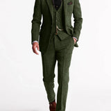 Men's Three-Piece Tailored Suit Set