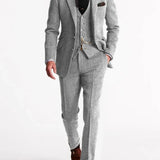 Men's Three-Piece Tailored Suit Set
