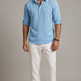 Men's Textured Quarter-Zip Long Sleeve Shirt