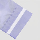 Men's Collarless Long Sleeve Button-Front Shirt