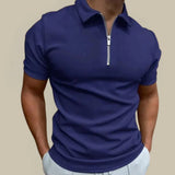 Men's Short Sleeve Quarter-Zip Polo Shirt
