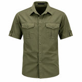 Men's Utility Short Sleeve Button-Front Shirt