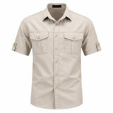 Men's Utility Short Sleeve Button-Front Shirt