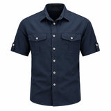 Men's Utility Short Sleeve Button-Front Shirt