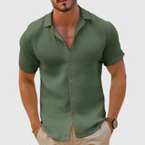 Men's Short Sleeve Button-Front Shirt