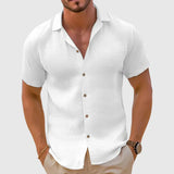 Men's Short Sleeve Button-Front Shirt