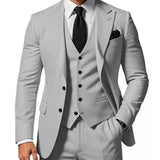 Men's Three-Piece Tailored Suit Set
