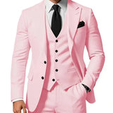 Men's Three-Piece Tailored Suit Set
