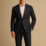 Men's Slim Fit Single-Breasted Two-Piece Suit