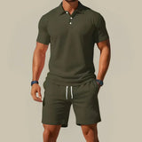 Men's Polo Shirt and Shorts Set