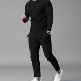 Men's Cargo Sweatshirt and Jogger Set