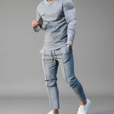 Men's Cargo Sweatshirt and Jogger Set
