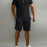 Men's Polo Shirt and Cargo Shorts Set