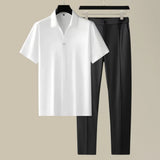 Men's Polo Shirt and Trousers Set