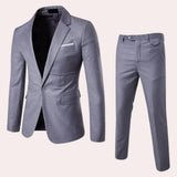 Men's Two-Piece Shawl Lapel Suit Set