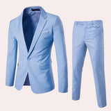 Men's Two-Piece Shawl Lapel Suit Set