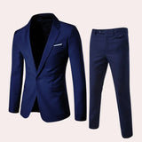 Men's Two-Piece Shawl Lapel Suit Set