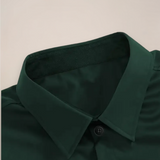 Men's Slim-Fit Collared Long Sleeve Shirt