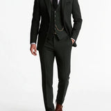 Men's Classic Fit Three-Piece Tweed Suit