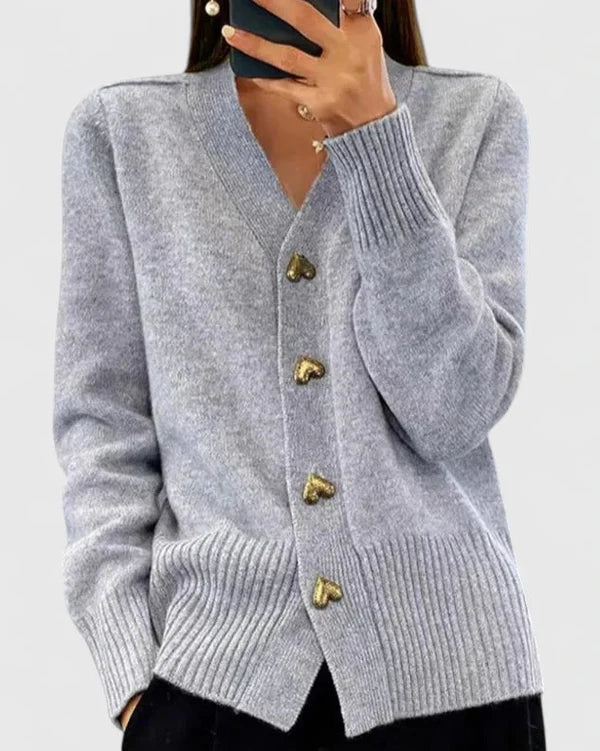 Ladies’ Knit V-Neck Cardigan