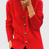 Ladies’ Knit V-Neck Cardigan