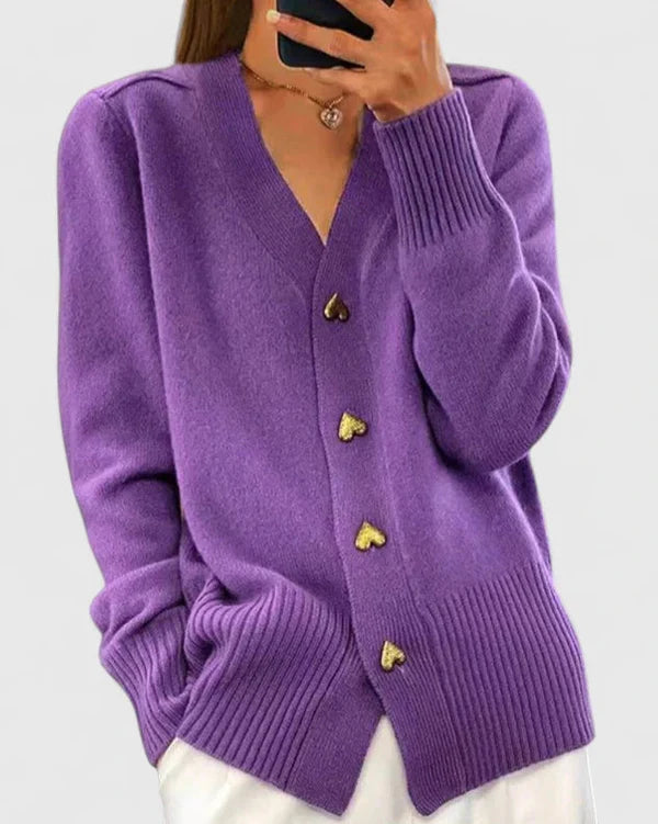 Ladies’ Knit V-Neck Cardigan
