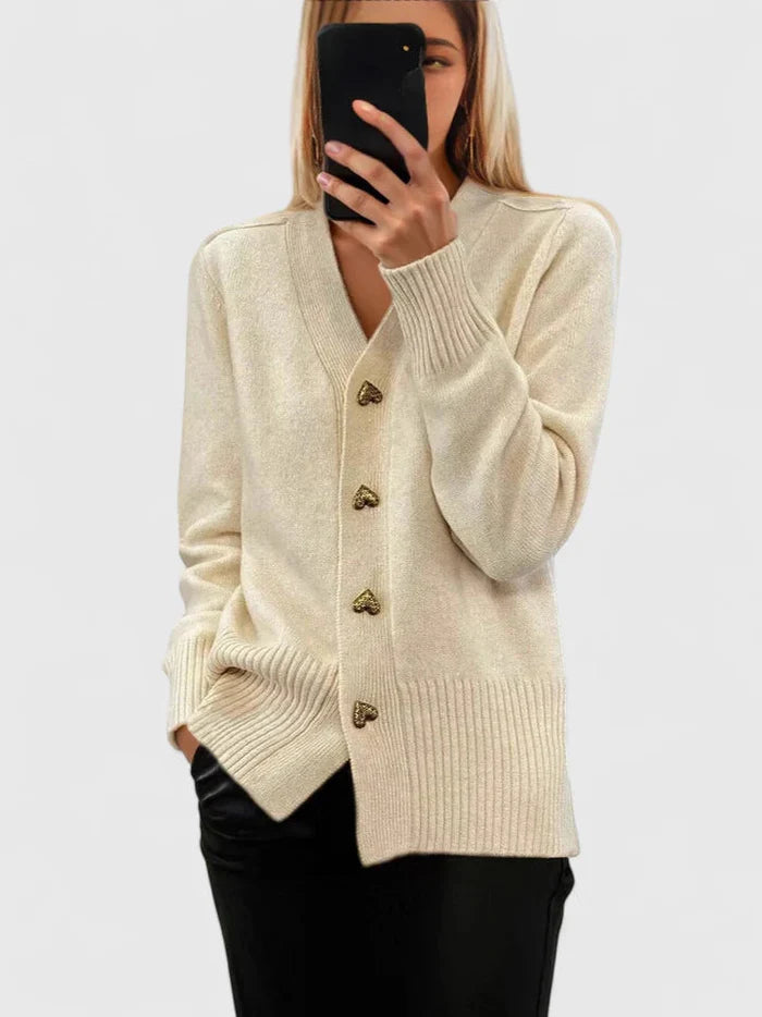 Ladies’ Knit V-Neck Cardigan