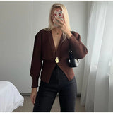 Ladies’ Button-Front Cardigan