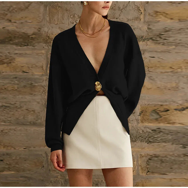 Ladies’ Button-Front Cardigan