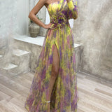 Ladies’ One-Shoulder Maxi Dress